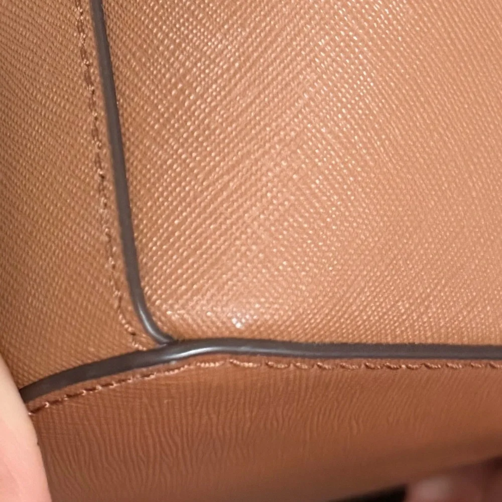 Michael Kors Brown Saffiano Leather Tote - Picture 10 of 11